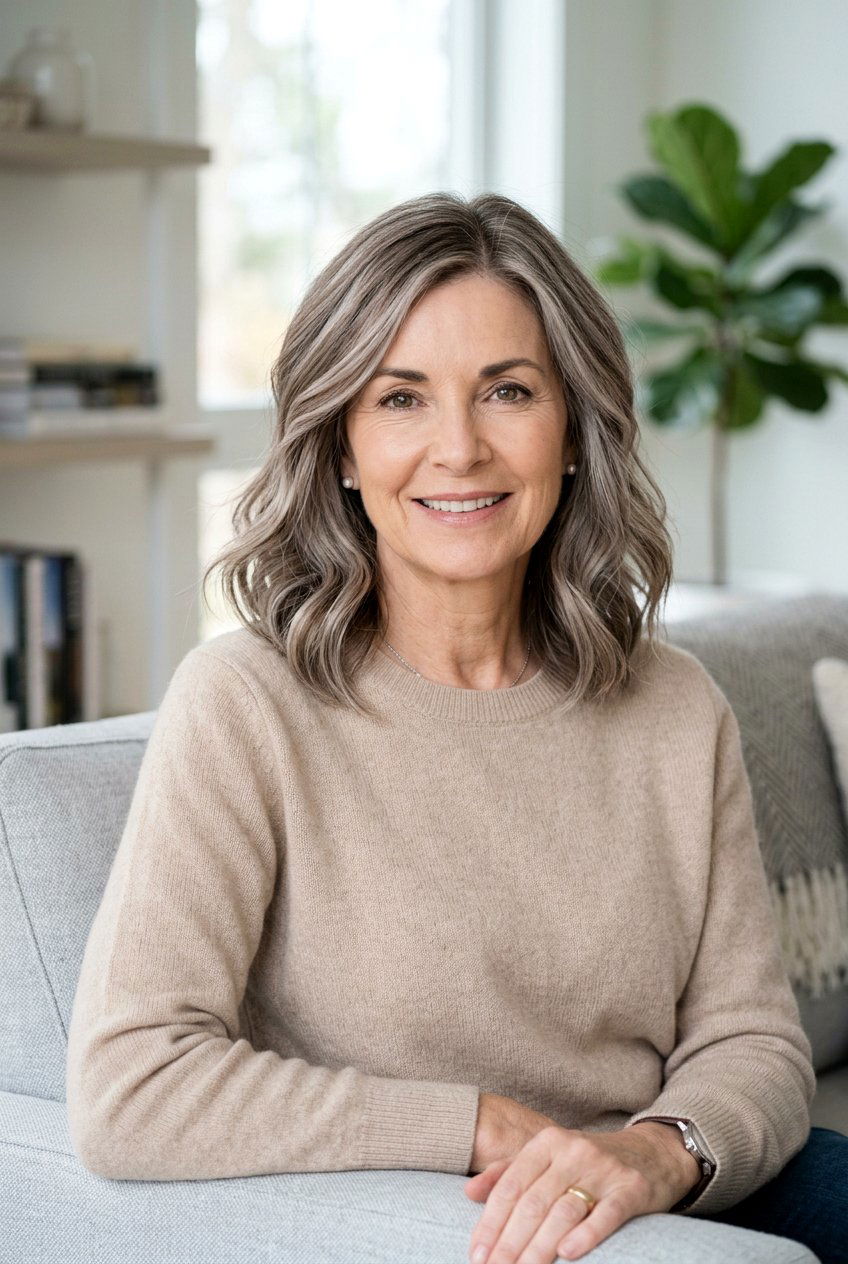 Mushroom blonde balayage - 20 natural looking balayage for older women - 20 natural looking balayage for older women