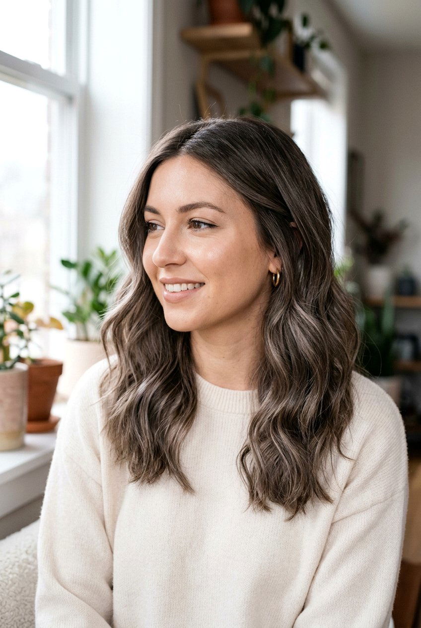 Mushroom brown babylights - 20 babylights hair color - 20 babylights hair color