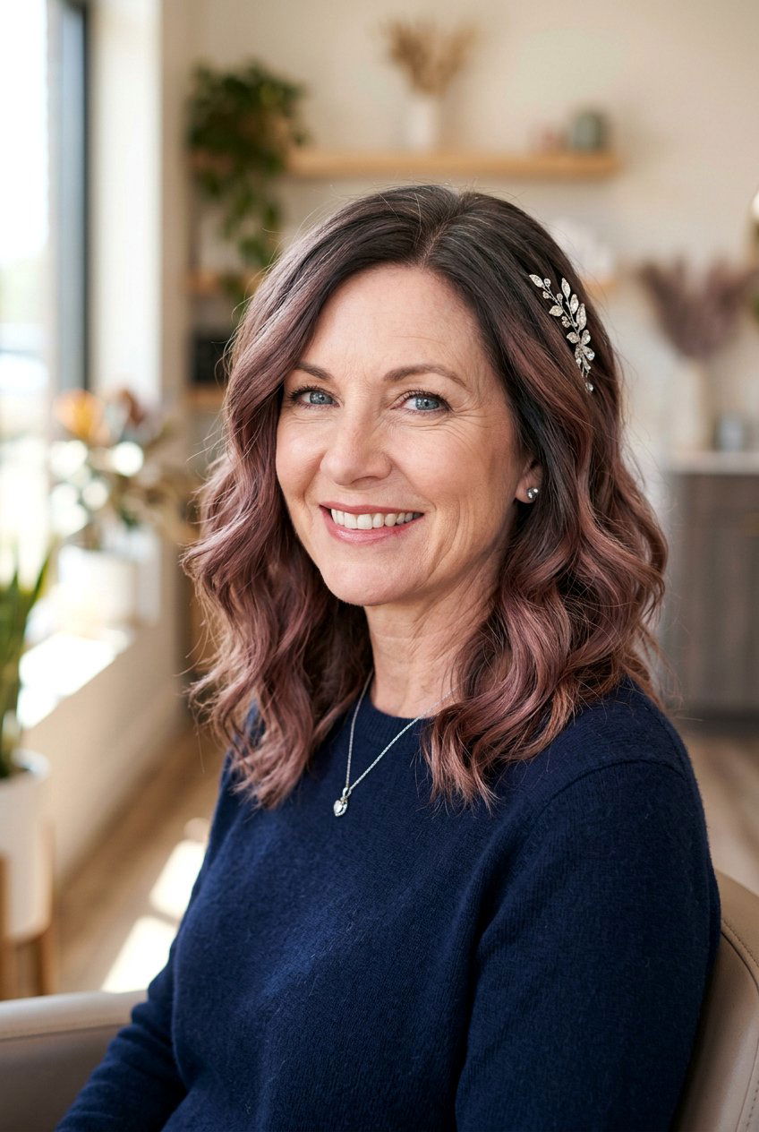 Muted Auburn Balayage For Cool Undertones - 20 auburn balayage for women over 50 - 20 auburn balayage for women over 50