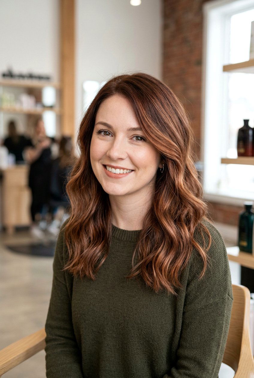 Muted Auburn Copper Balayage - 20 copper red balayage - 20 copper red balayage