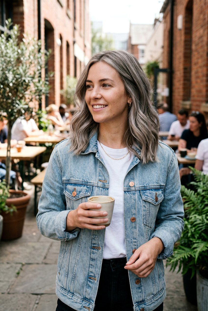 Muted Blonde Balayage - 20 ash blonde highlights for gray blending - 20 ash blonde highlights for gray blending