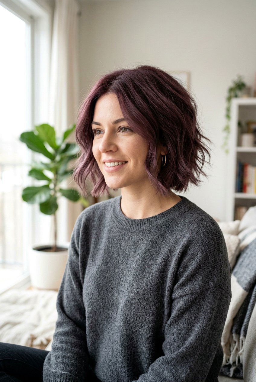 Muted Burgundy Hair - 20 burgundy hair color ideas - 20 burgundy hair color ideas