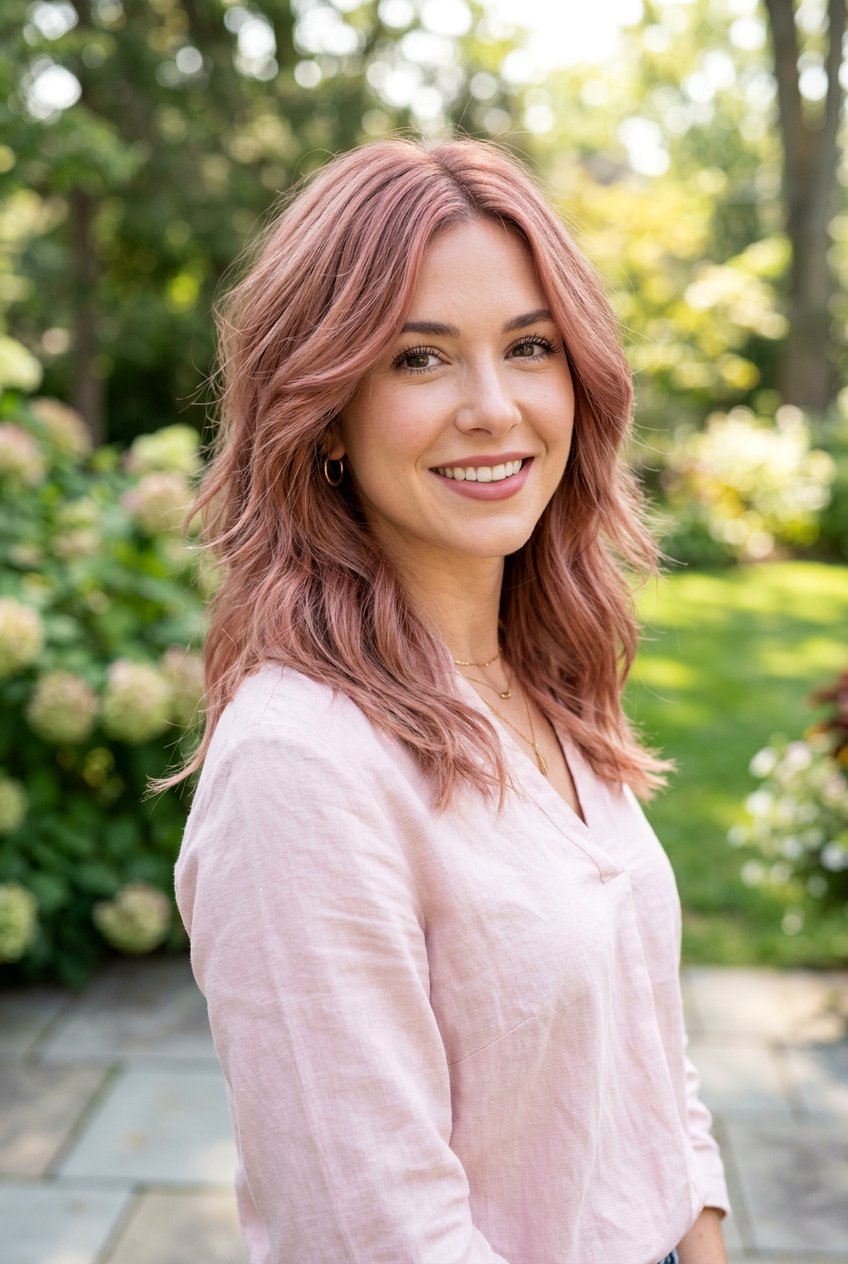Muted Copper Rose Hair - 20 hair color ideas for women over 60 - 20 hair color ideas for women over 60