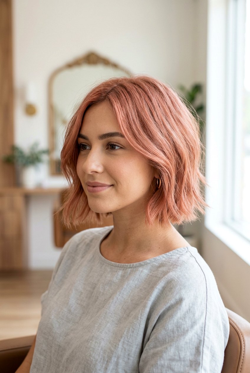 Muted Coral Hair - 20 coral hair color ideas - 20 coral hair color ideas