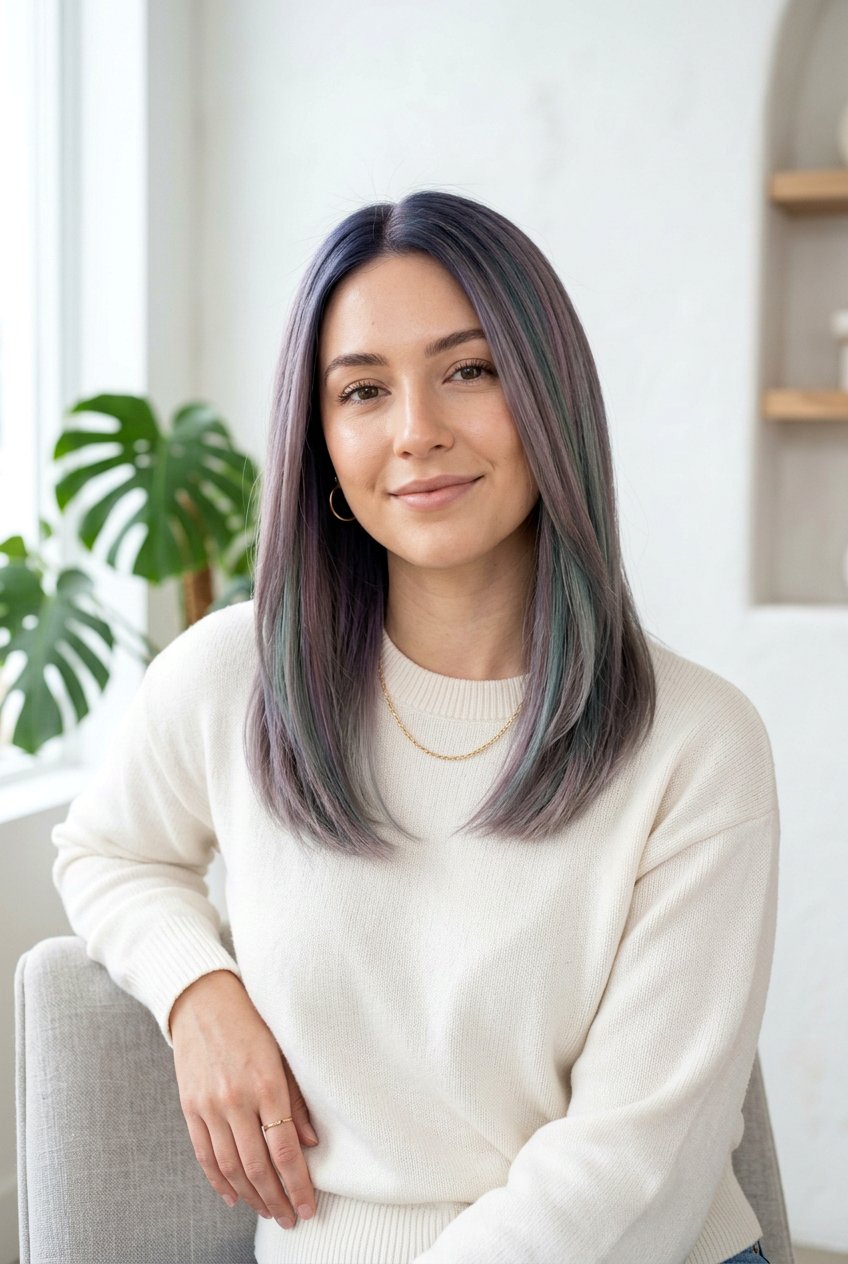 Muted Galaxy Hair Color - 20 galaxy hair color ideas - 20 galaxy hair color ideas