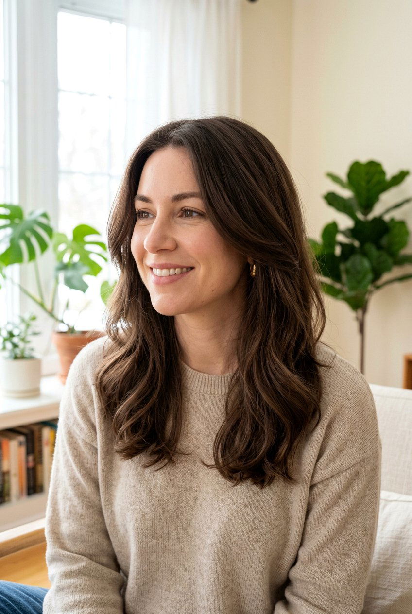 Muted chocolate brown - 20 smoky brunette hair color - 20 smoky brunette hair color