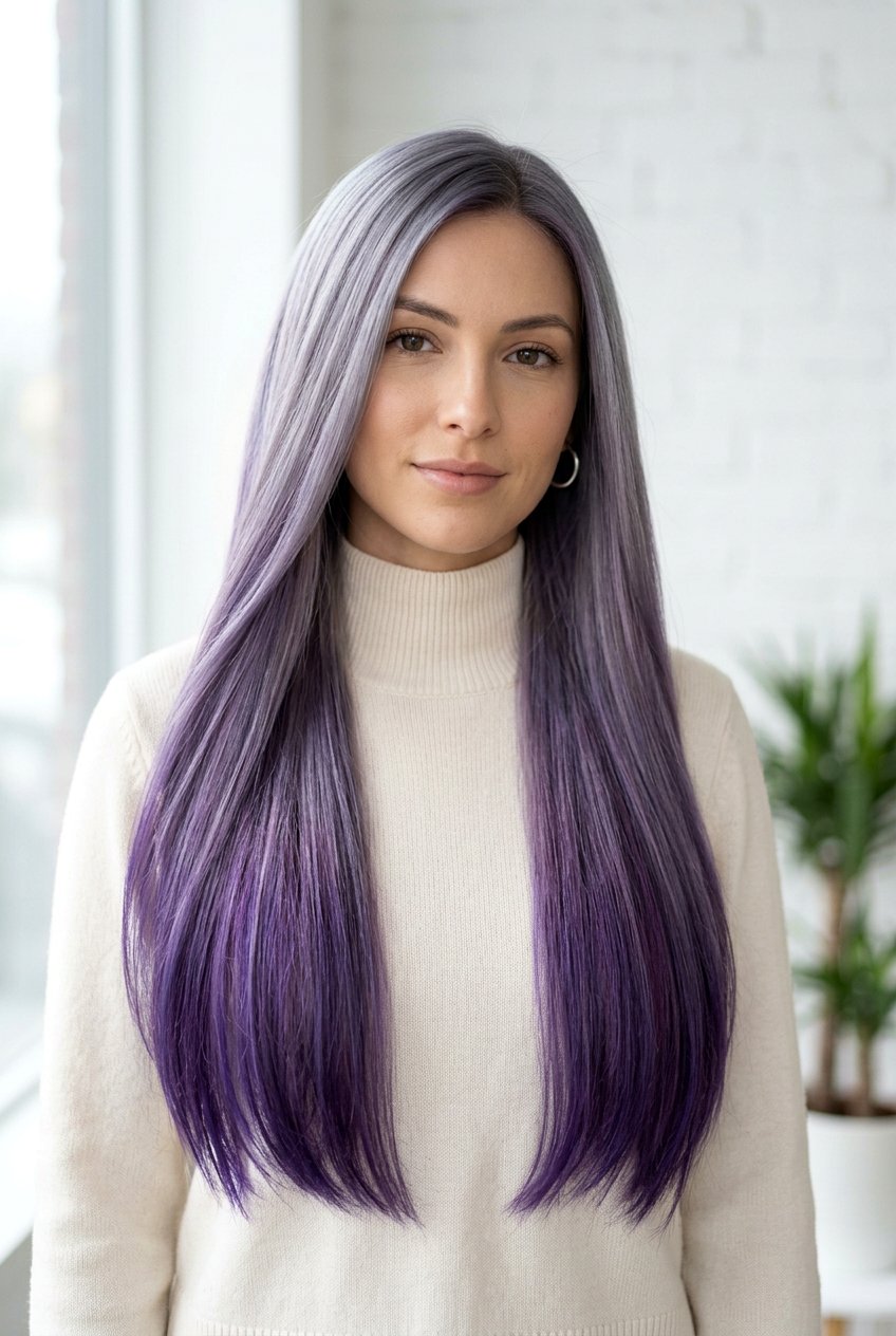 Mystical Grey and Purple Unicorn Hair Color - 20 unicorn hair color ideas - 20 unicorn hair color ideas