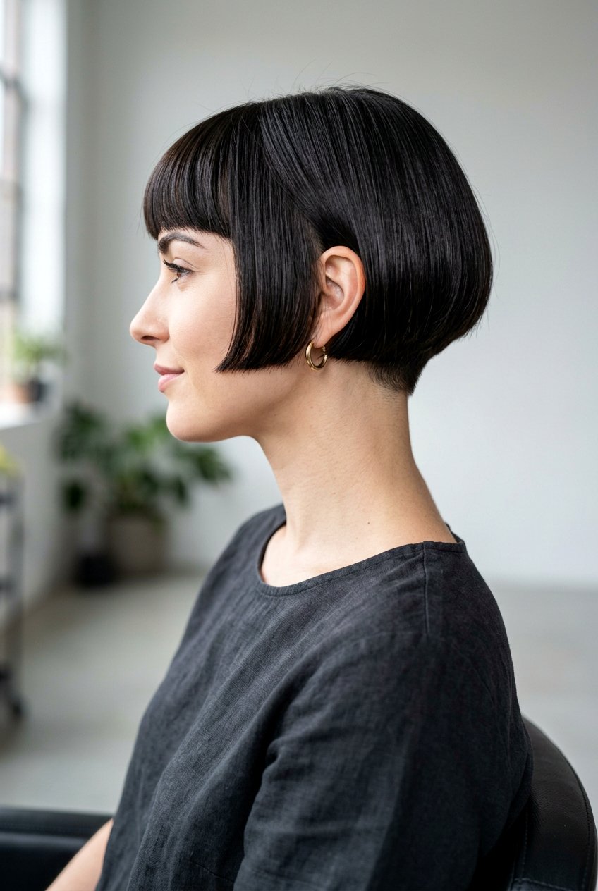Nape Length French Bob - 20 french bob haircut - 20 french bob haircut