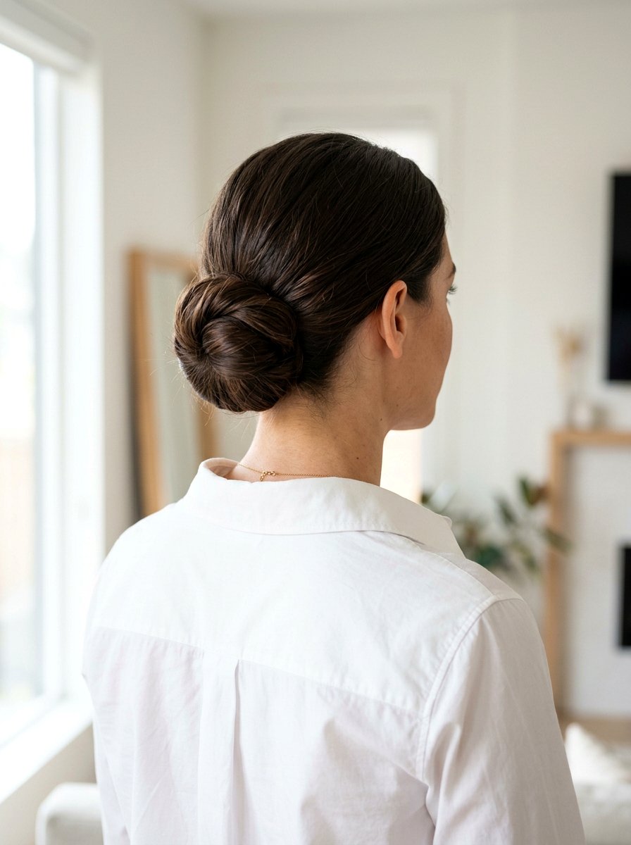 Nape Low Bun - 20 classy low bun hairstyle ideas - 20 classy low bun hairstyle ideas