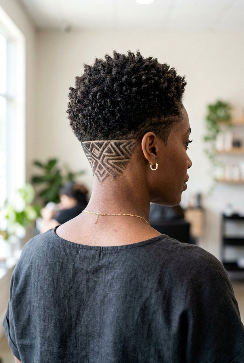 Nape Undercut TWA - 20 twa hairstyles - 20 twa hairstyles