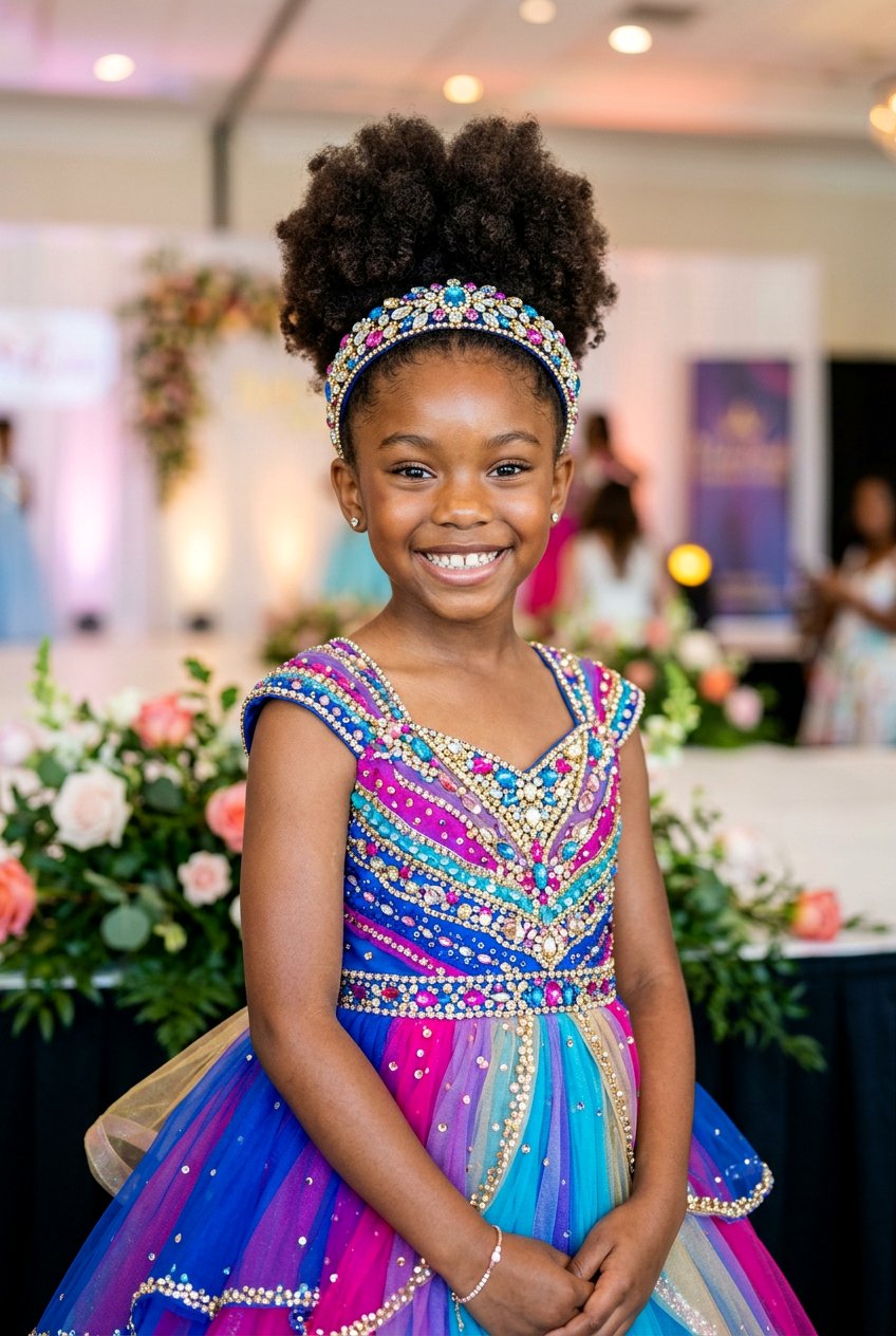 Natural Afro Puff Curls For Girls - 20 pageant curls for girls - 20 pageant curls for girls