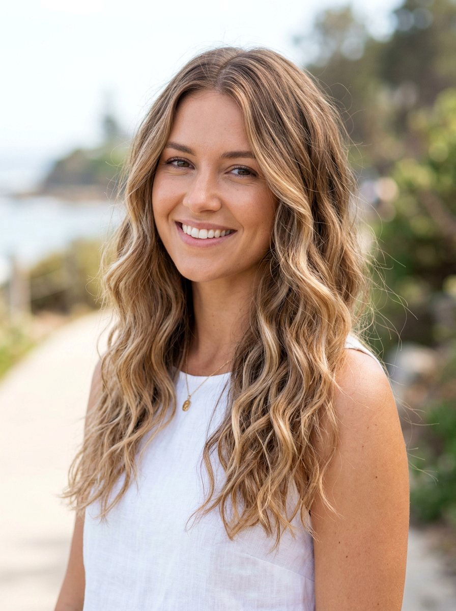 Natural Balayage for Wavy Hair - 20 soft balayage for first time highlights - 20 soft balayage for first time highlights
