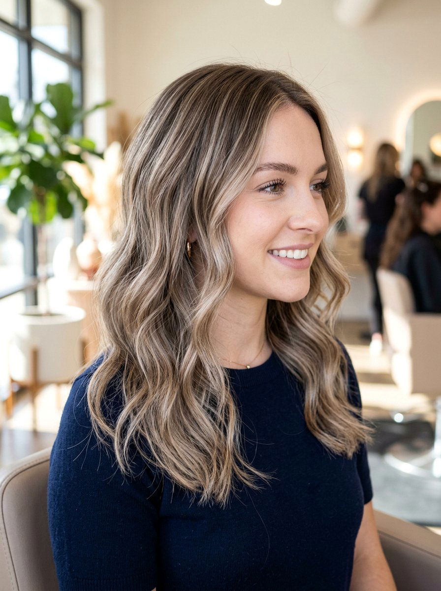 Natural Beige Balayage - 20 soft balayage for first time highlights - 20 soft balayage for first time highlights