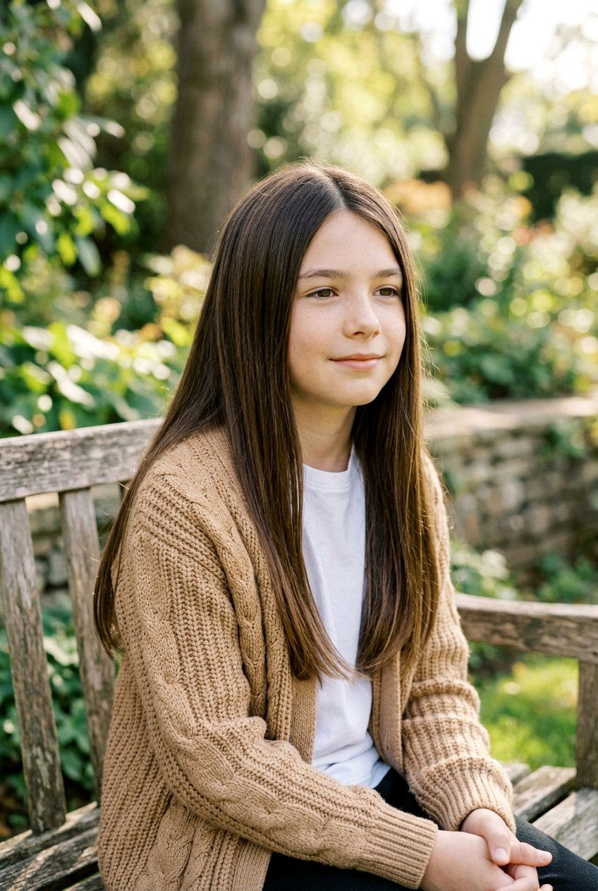 Natural Center Part Flow - 20 long haircut for boys with straight hair - 20 long haircut for boys with straight hair