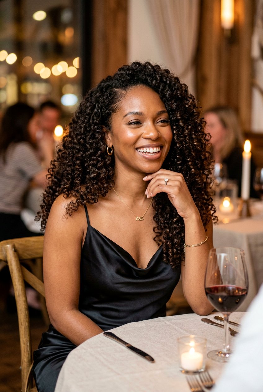 Natural Curls Anniversary Hairstyle - 20 anniversary hairstyles - 20 anniversary hairstyles