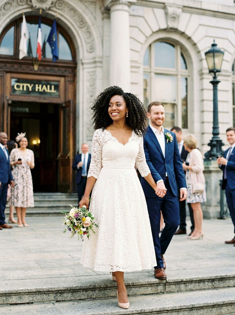 Natural Curls Courthouse Wedding Hair Down - 20 simple courthouse wedding hairstyle - 20 simple courthouse wedding hairstyle