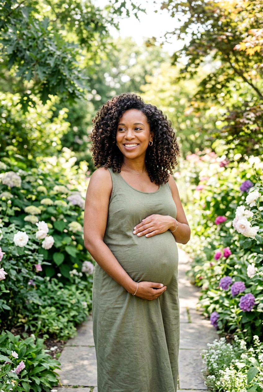Natural Curls Maternity Photoshoot Hair - 20 maternity photo shoot hairstyles - 20 maternity photo shoot hairstyles