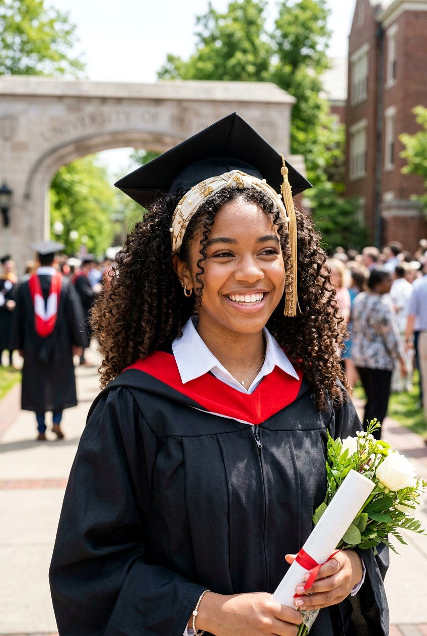 Natural Curls With Headband - 20 graduation hairstyle for teenage girls - 20 graduation hairstyle for teenage girls