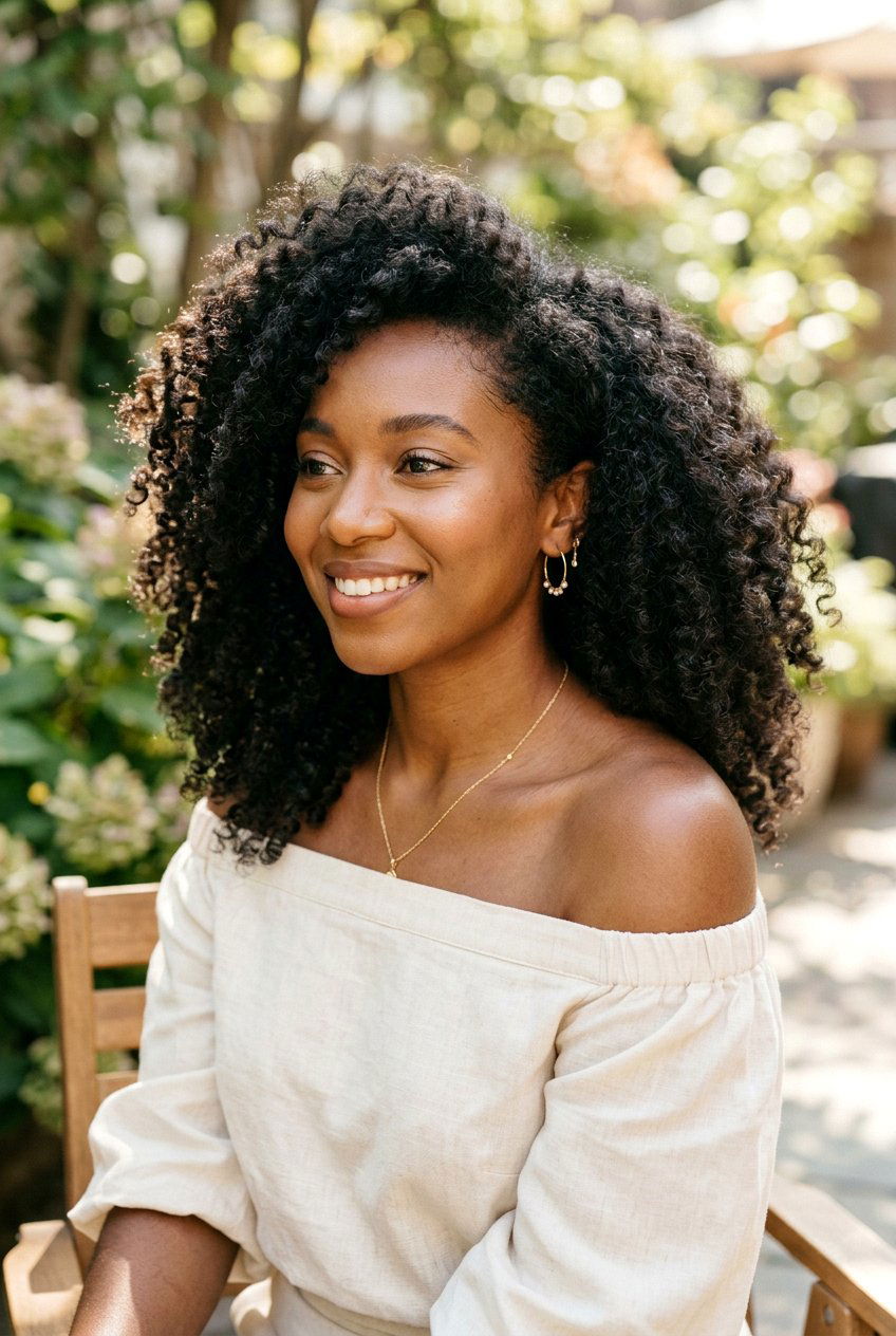 Natural Curls With Soft Definition - 20 soft curls for wedding guest hair - 20 soft curls for wedding guest hair