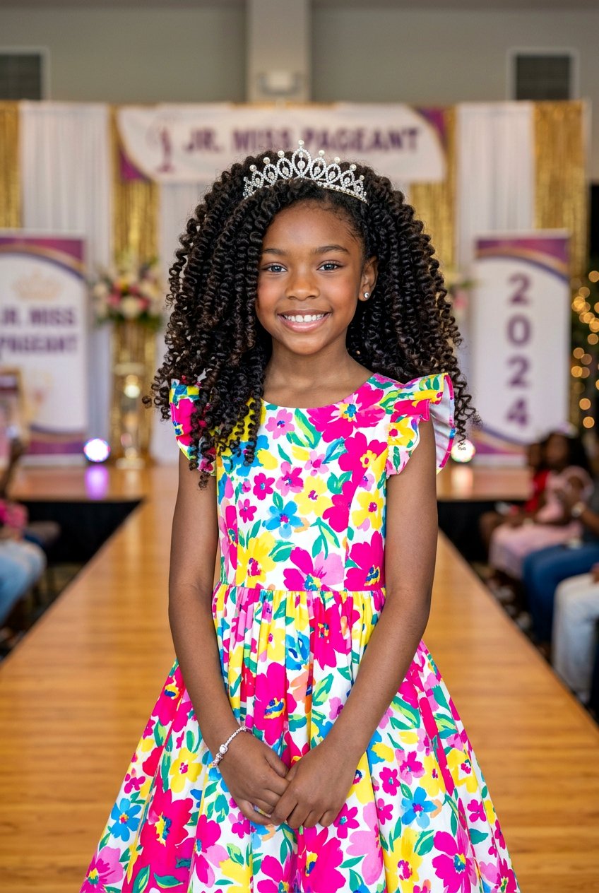 Natural Curly Pageant Hair For Girls - 20 pageant curls for girls - 20 pageant curls for girls