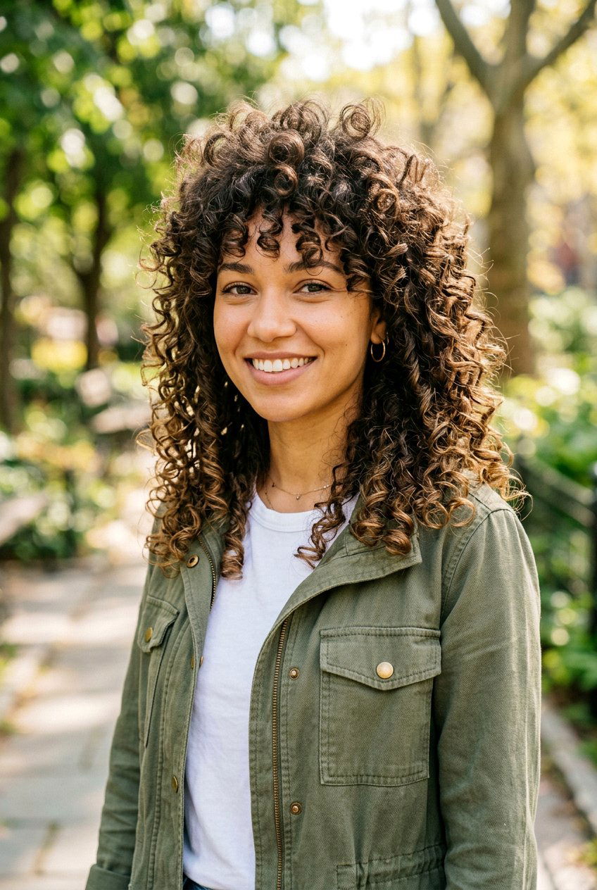 Natural Curly Wolf - 20 shoulder length haircut for moms - 20 shoulder length haircut for moms