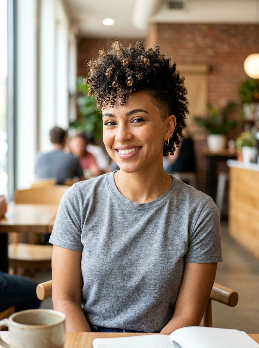 Natural Faux Hawk Haircut - 20 haircut for transition from relaxed to natural hair - 20 haircut for transition from relaxed to natural hair