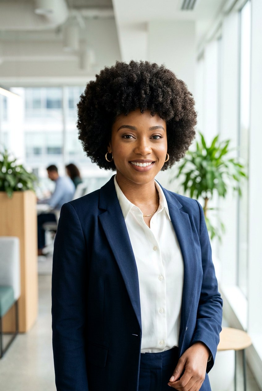 Natural Fro With Defined Edges For Work - 20 natural hairstyles for work - 20 natural hairstyles for work