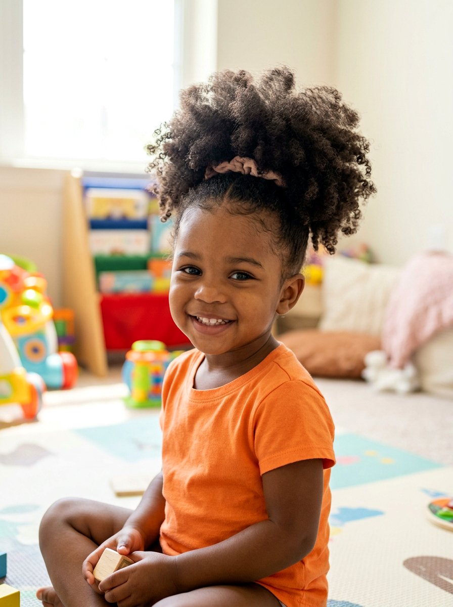 Natural Hair Puff Ponytail - 20 toddler puff ponytail styles - 20 toddler puff ponytail styles