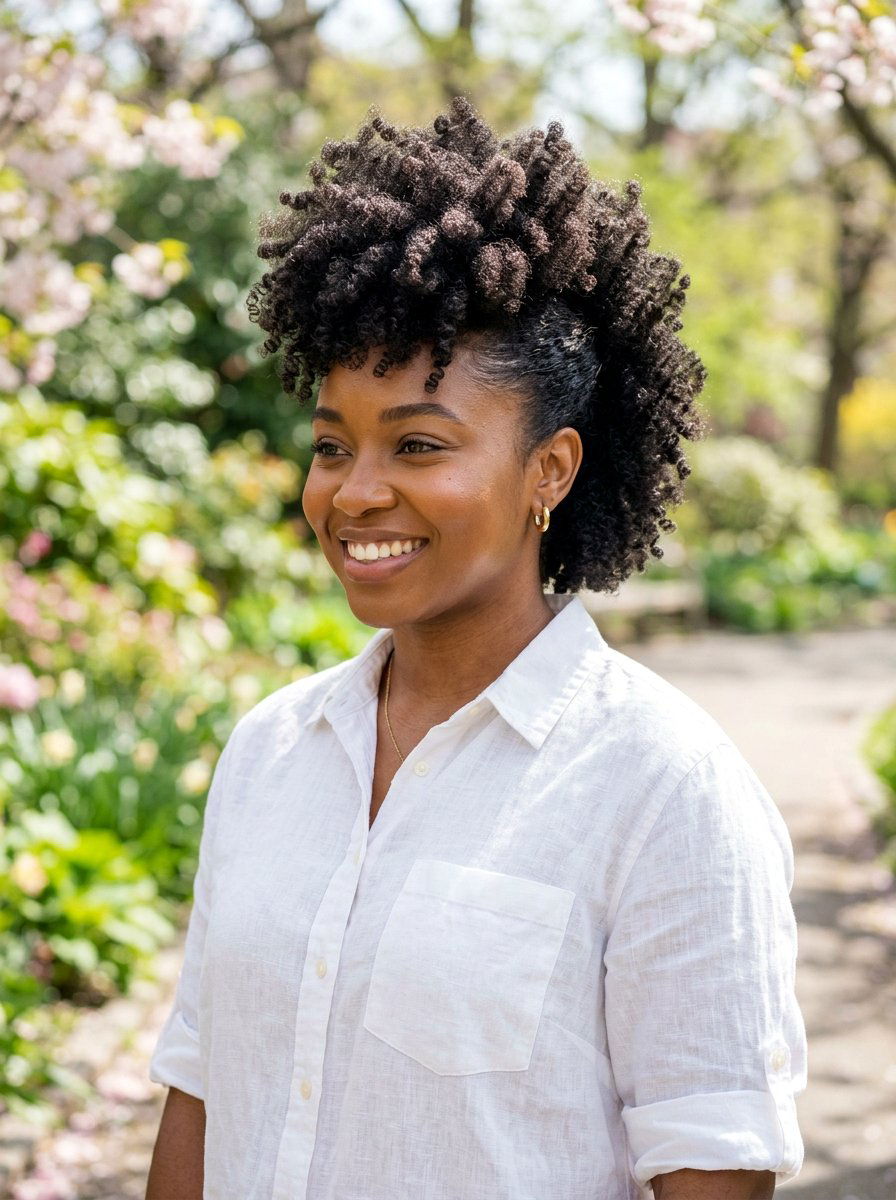 Natural Hair Soft Frohawk - 20 soft frohawk hairstyle for women - 20 soft frohawk hairstyle for women