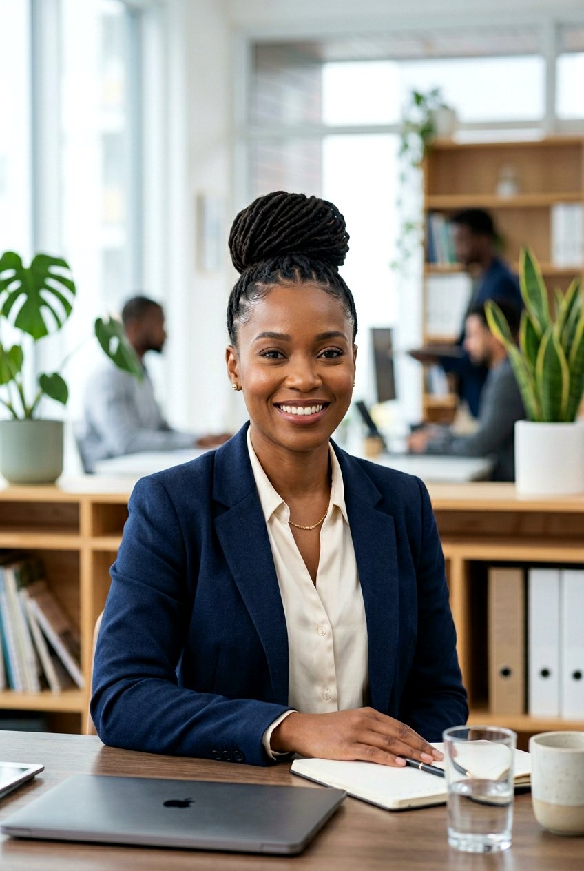 Natural Locs Styled For Work - 20 natural hairstyles for work - 20 natural hairstyles for work