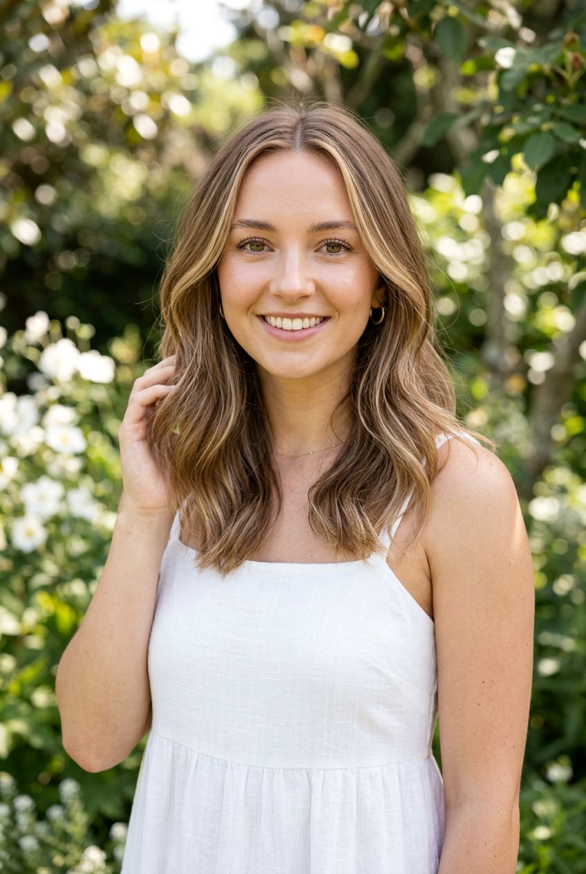 Natural Looking Money Piece - 20 money piece for first time hair color - 20 money piece for first time hair color