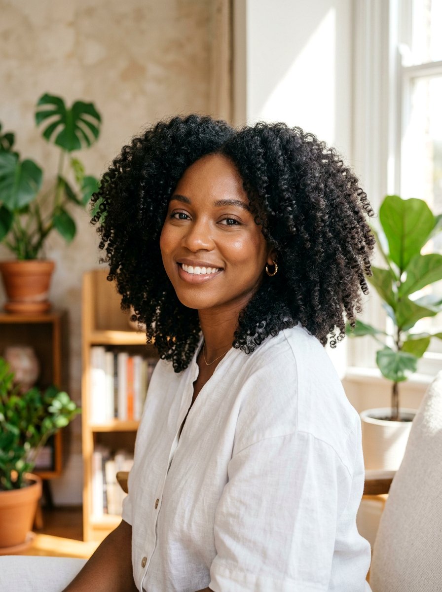 Natural Round Curly Cut - 20 round haircut for curly hair - 20 round haircut for curly hair