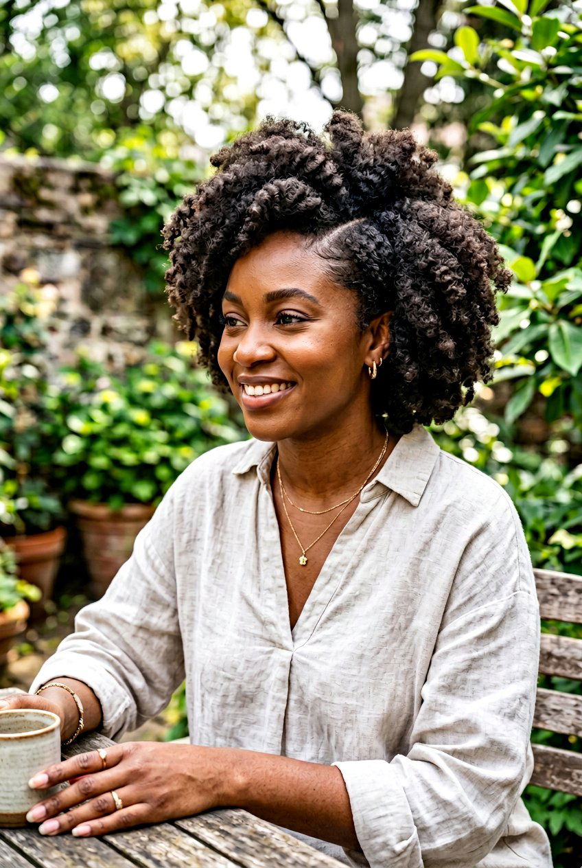 Natural Side Part Puff - 20 side part puff for black women - 20 side part puff for black women