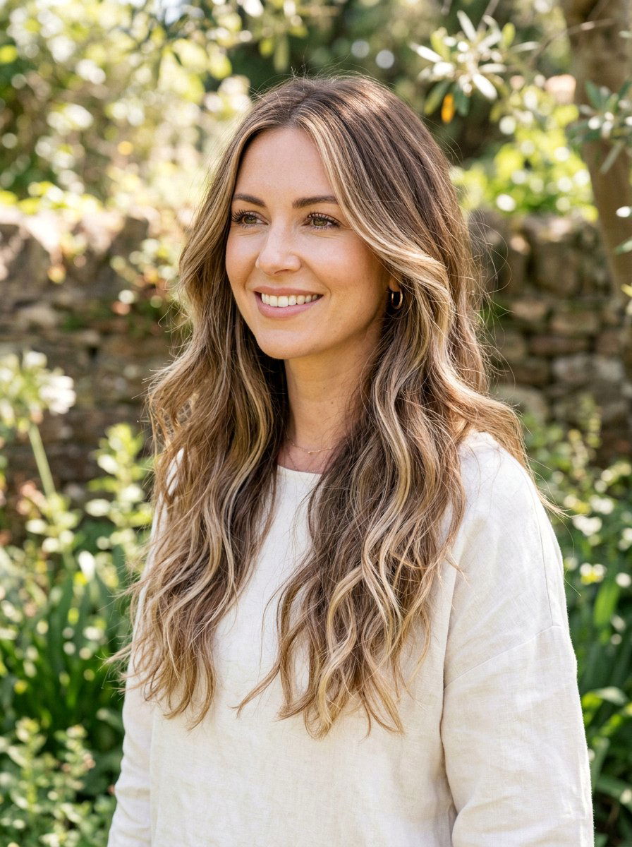 Natural Sun Kissed Balayage - 20 soft balayage for first time highlights - 20 soft balayage for first time highlights