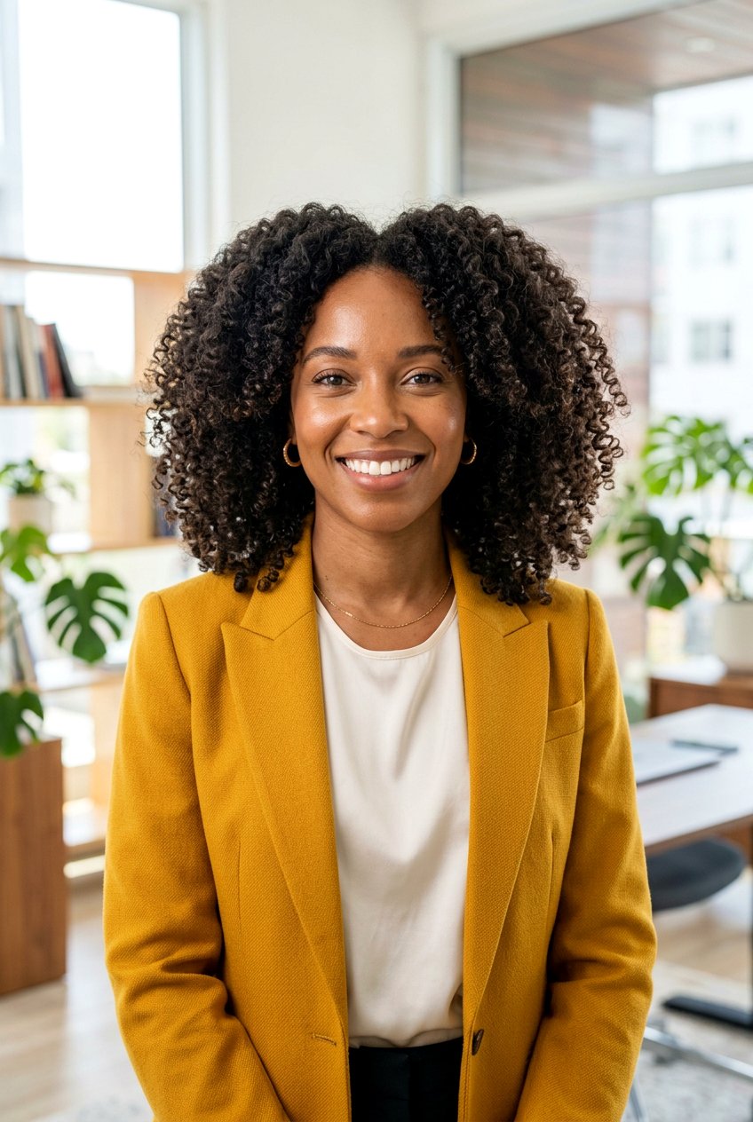 Natural Texture Curls - 20 polished hairstyle for job interview - 20 polished hairstyle for job interview