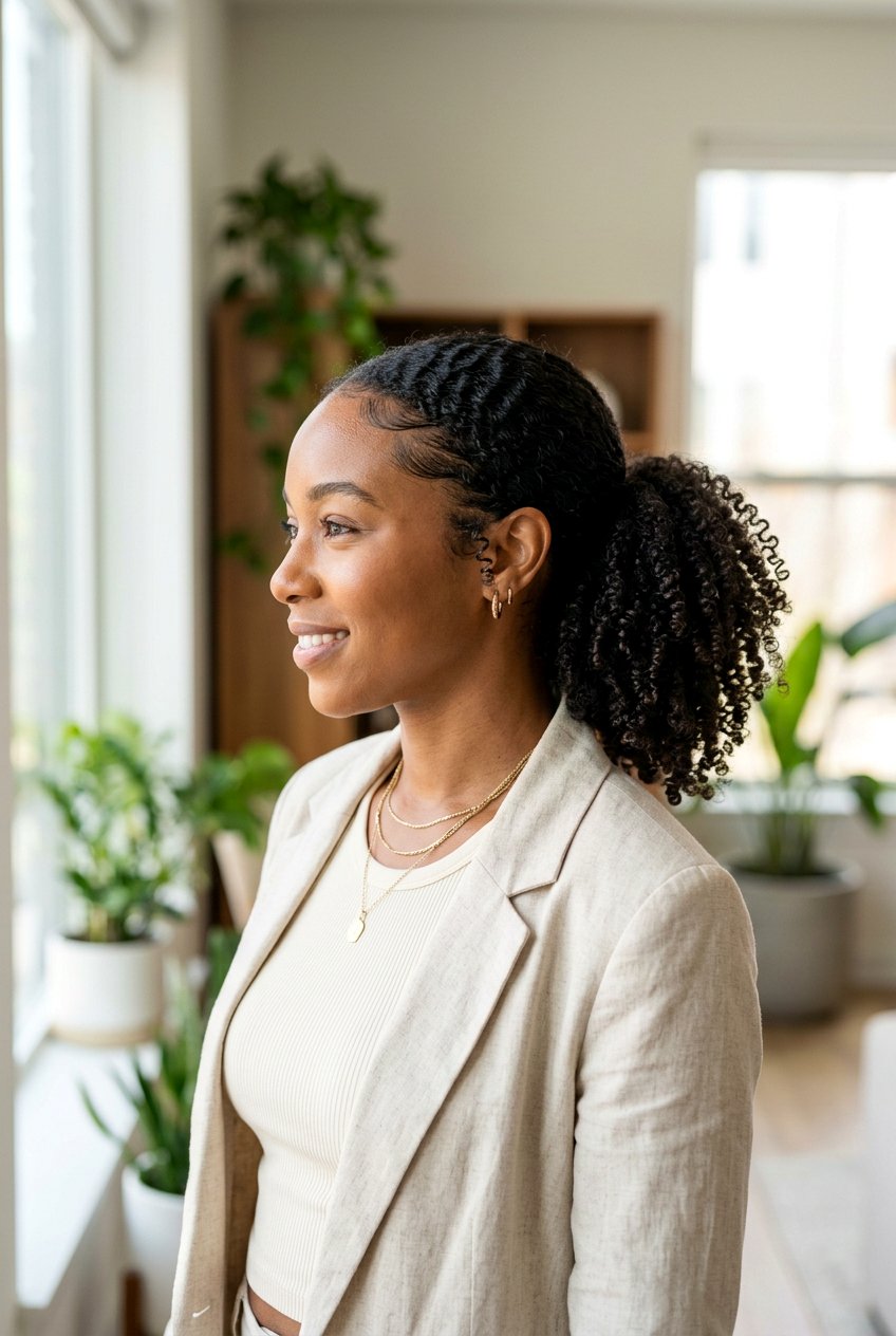 Natural Texture Ponytail For Engagement Photos - 20 engagement photo ponytail hairstyle - 20 engagement photo ponytail hairstyle