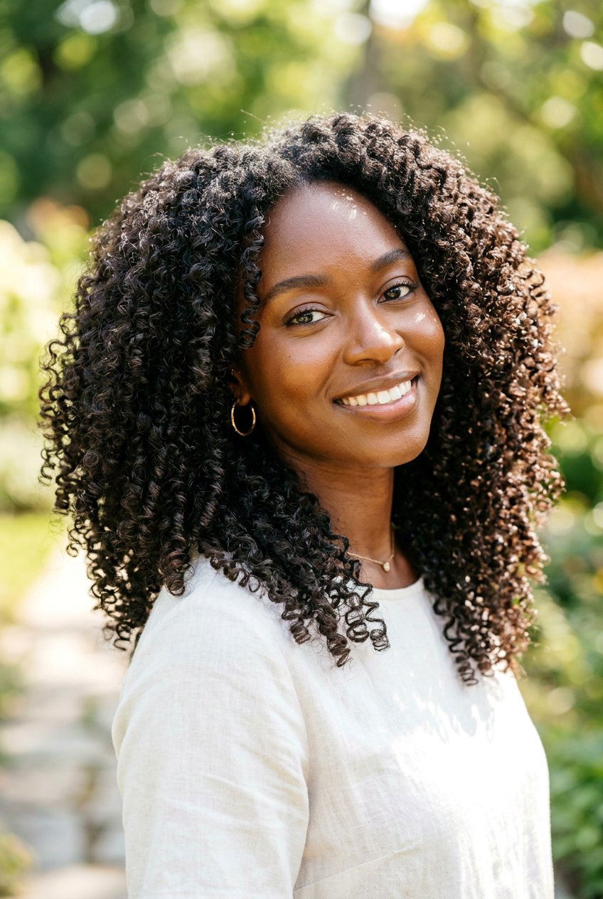 Natural Texture Soft Curls - 20 pageant hairstyle with soft curls - 20 pageant hairstyle with soft curls