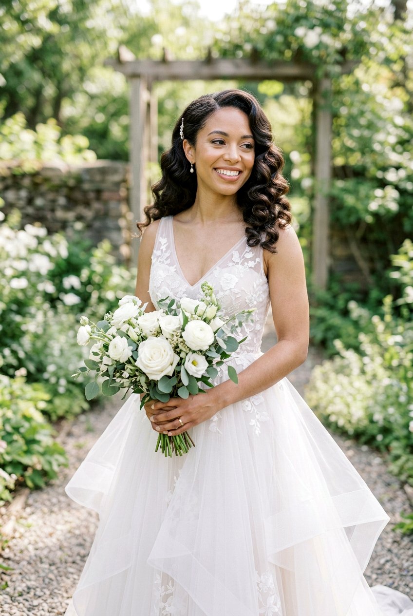 Natural Texture Vintage Waves - 20 bridal hairstyle with vintage waves - 20 bridal hairstyle with vintage waves