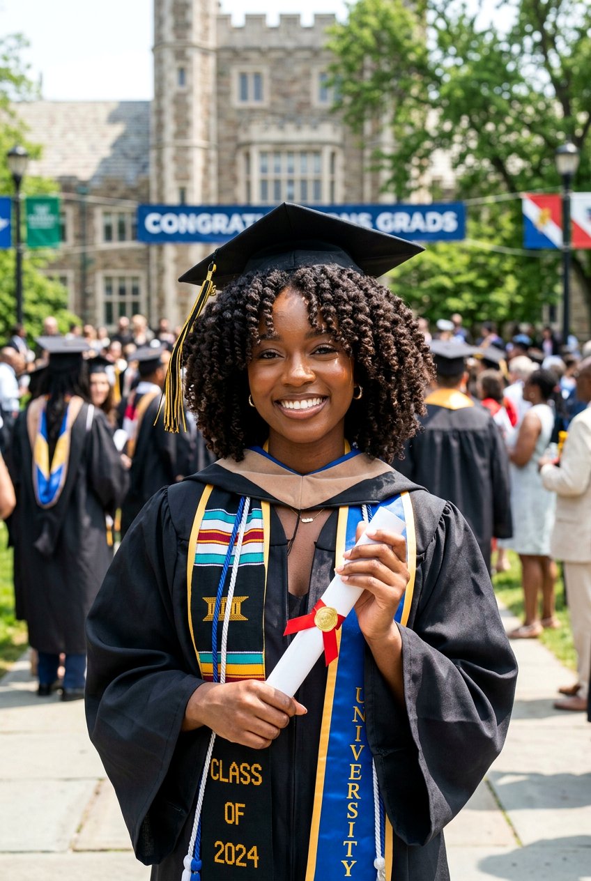 Natural Twist Out Graduation Hair - 20 black women graduation natural hairstyles - 20 black women graduation natural hairstyles