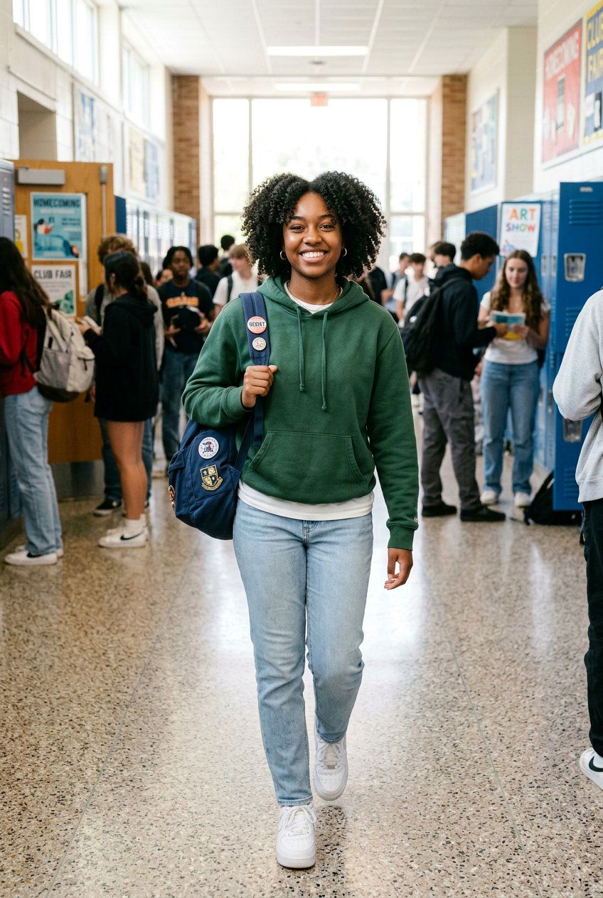 Natural Wash and Go for School - 20 no heat hairstyles for school - 20 no heat hairstyles for school