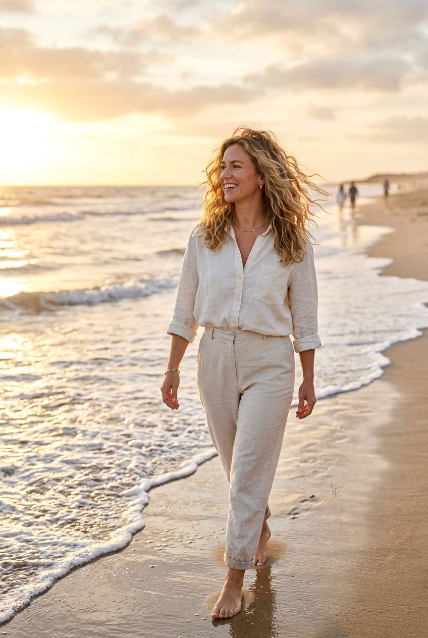 Natural Waves For Golden Hour Hair - 20 sunset photo shoot hairstyles - 20 sunset photo shoot hairstyles