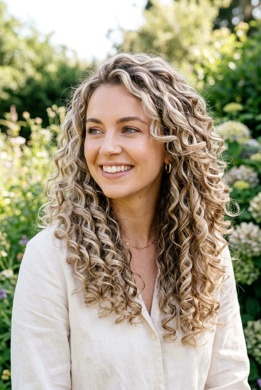 Natural beige blonde curls - 20 cool beige blonde hair - 20 cool beige blonde hair