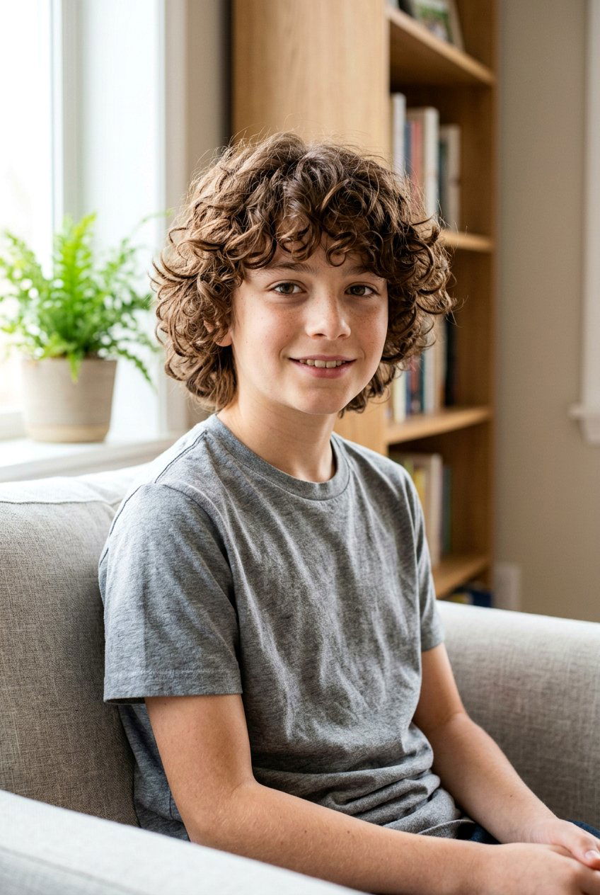 Natural curly shag boy - 20 little boy curly shag haircut - 20 little boy curly shag haircut