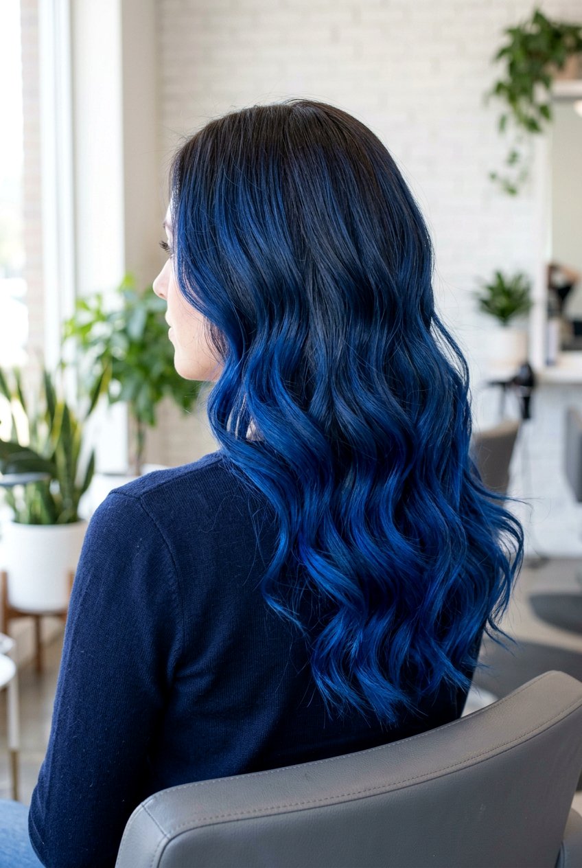 Navy Blue Ombre Hair - 20 navy blue hair color - 20 navy blue hair color