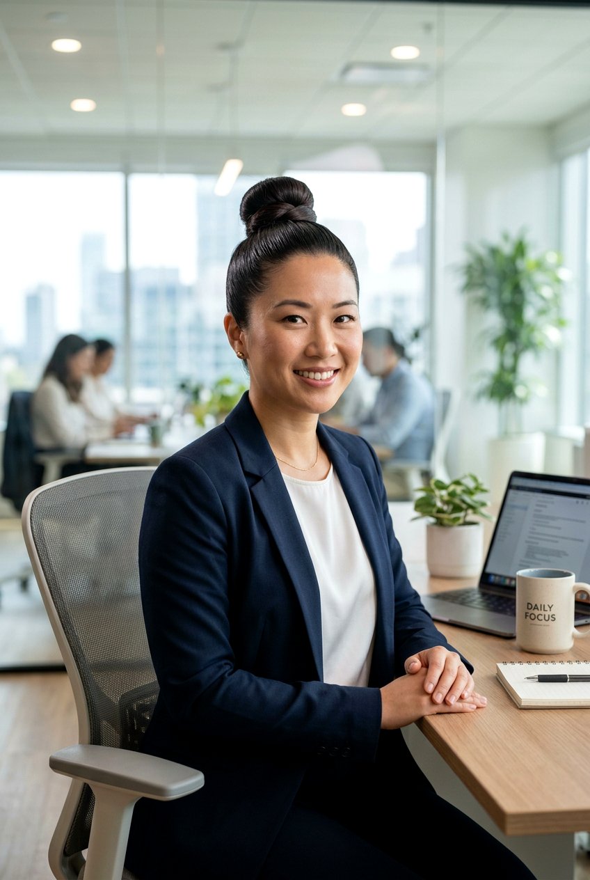 Neat Top Knot Hairstyle For Work - 20 internship hairstyles for women - 20 internship hairstyles for women