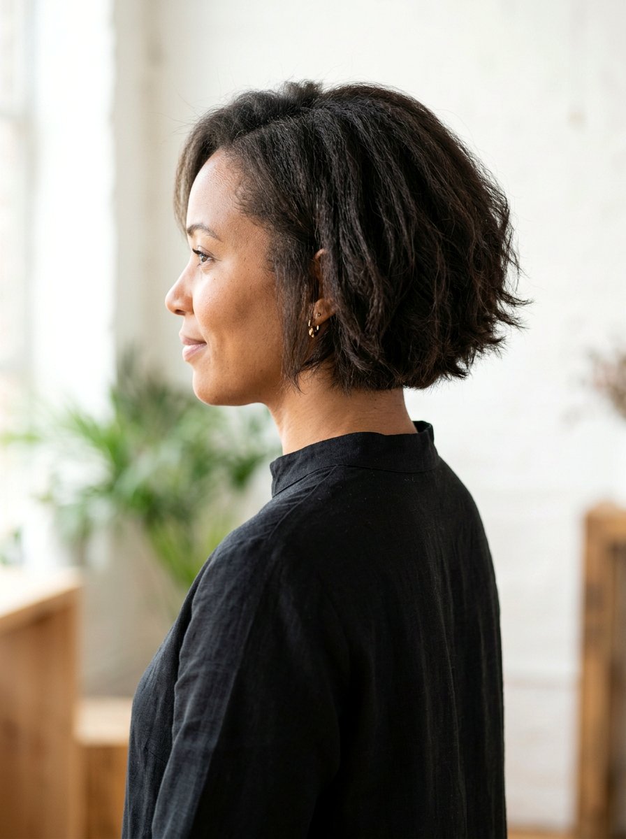 Neck Length Bob For Coarse Hair - 20 office hairstyle for thick coarse hair - 20 office hairstyle for thick coarse hair