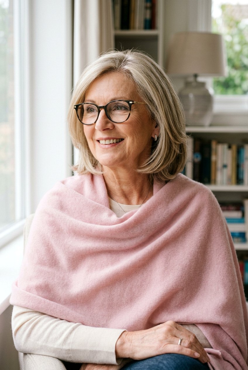 Neck Length Bob With Layers - 20 classy bob for older women with glasses - 20 classy bob for older women with glasses