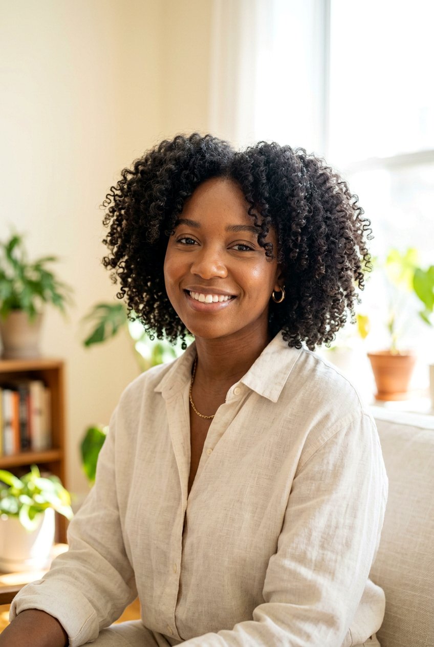 Neck Length Curly Afro Bob - 20 curly afro bob haircut - 20 curly afro bob haircut