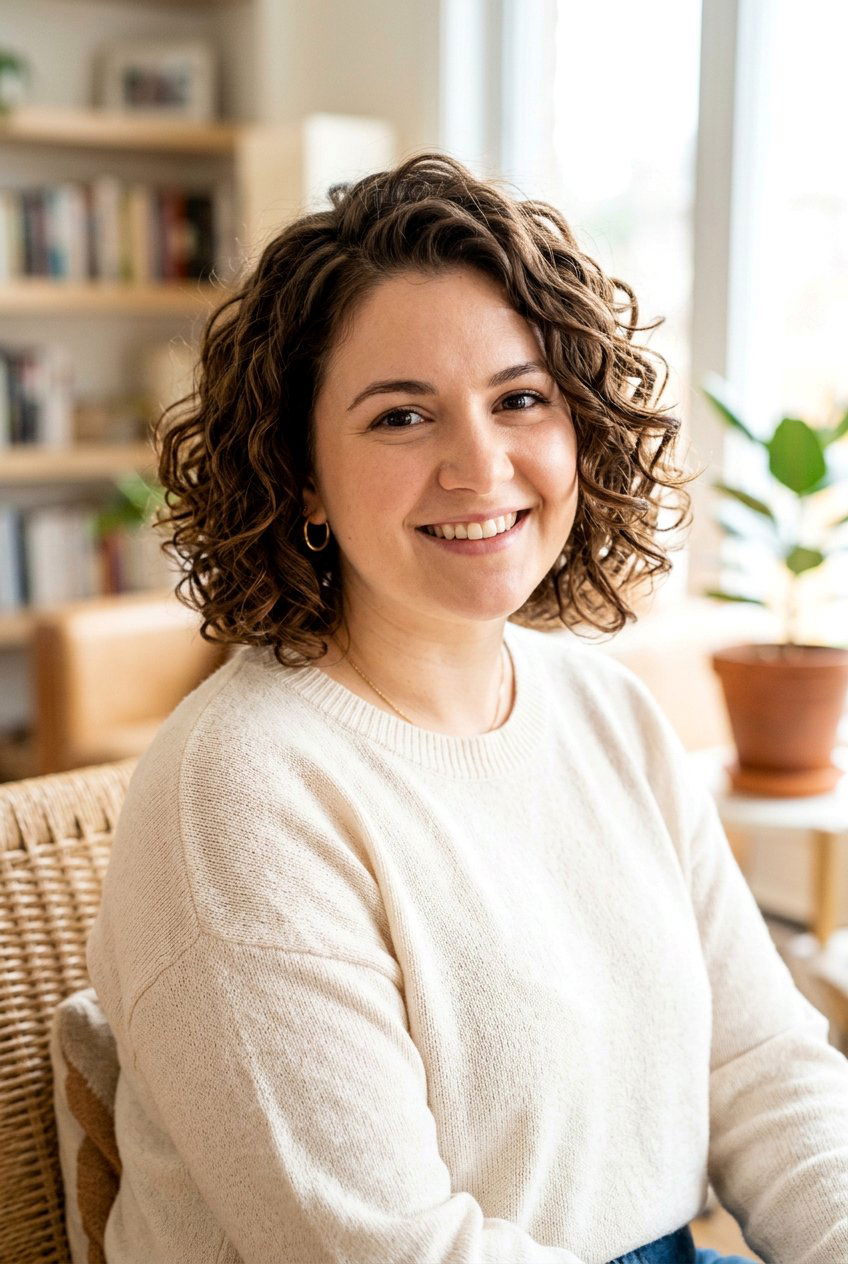 Neck Length Curly Bob For Round Face - 20 curly bob for round face women - 20 curly bob for round face women