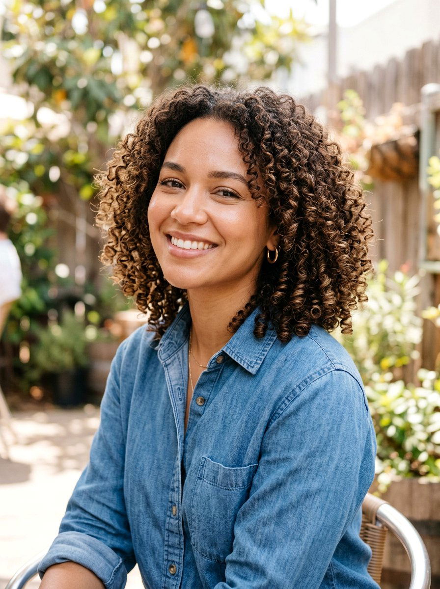 Neck Length Curly Cut For 3c Hair - 20 haircut for 3c curly hair - 20 haircut for 3c curly hair